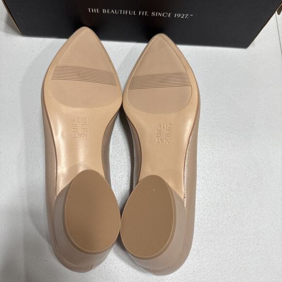 Naturalizer Becca Flat Warm Fawn Tan Leather Shoes Sz 9.5W Slip On H7019L6251 - Picture 9 of 12